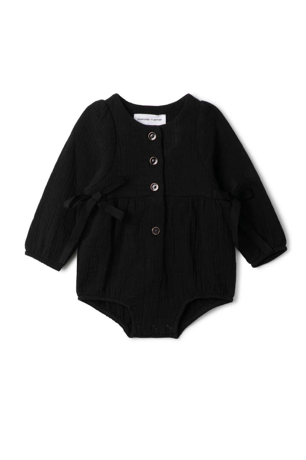 Woven Ribbon Bubble Black