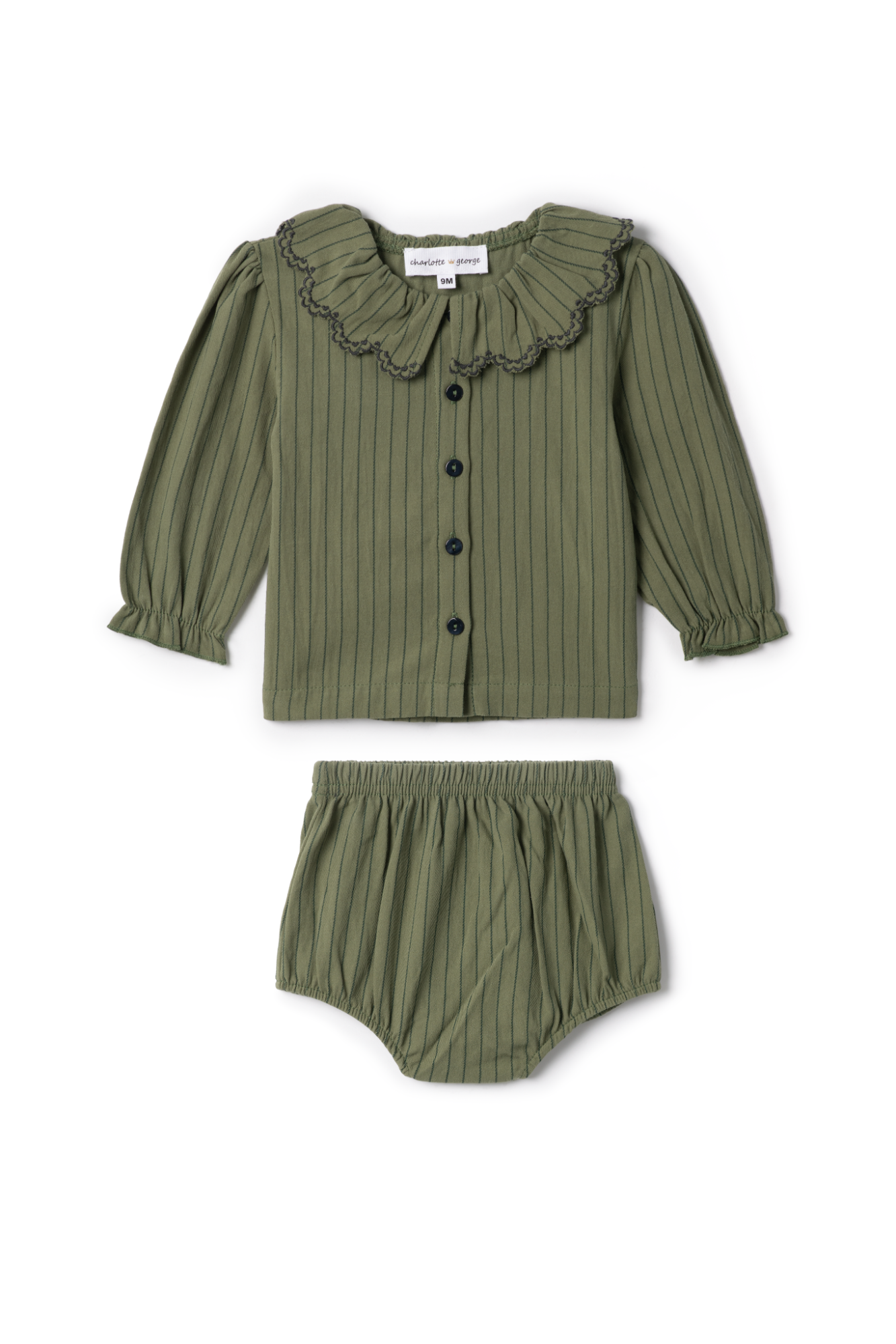 Woven Stripped Set Sage