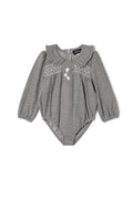 Herringbone Stretch Bubble Grey