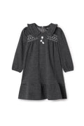 Herringbone Stretch Dress Black