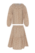 Mix Floral Print 2Pc Set Beige Mix