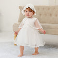 Baby Girl Children's One Year Old Full Moon Wedding Dress White