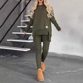 Women’s 2-Piece Lounge Set Army Green