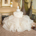 Children's Fashion Show Cake Dress Beige