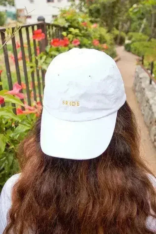 Bride | Girl Gang - Bachelorette party dad hats White - Bride