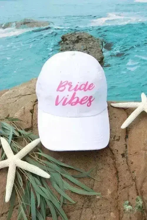 Bride Vibes | Beach Vibes - ☀️ Sun-sational Bachelorette Dad Hats White