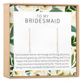 Bridesmaid Earrings Gold