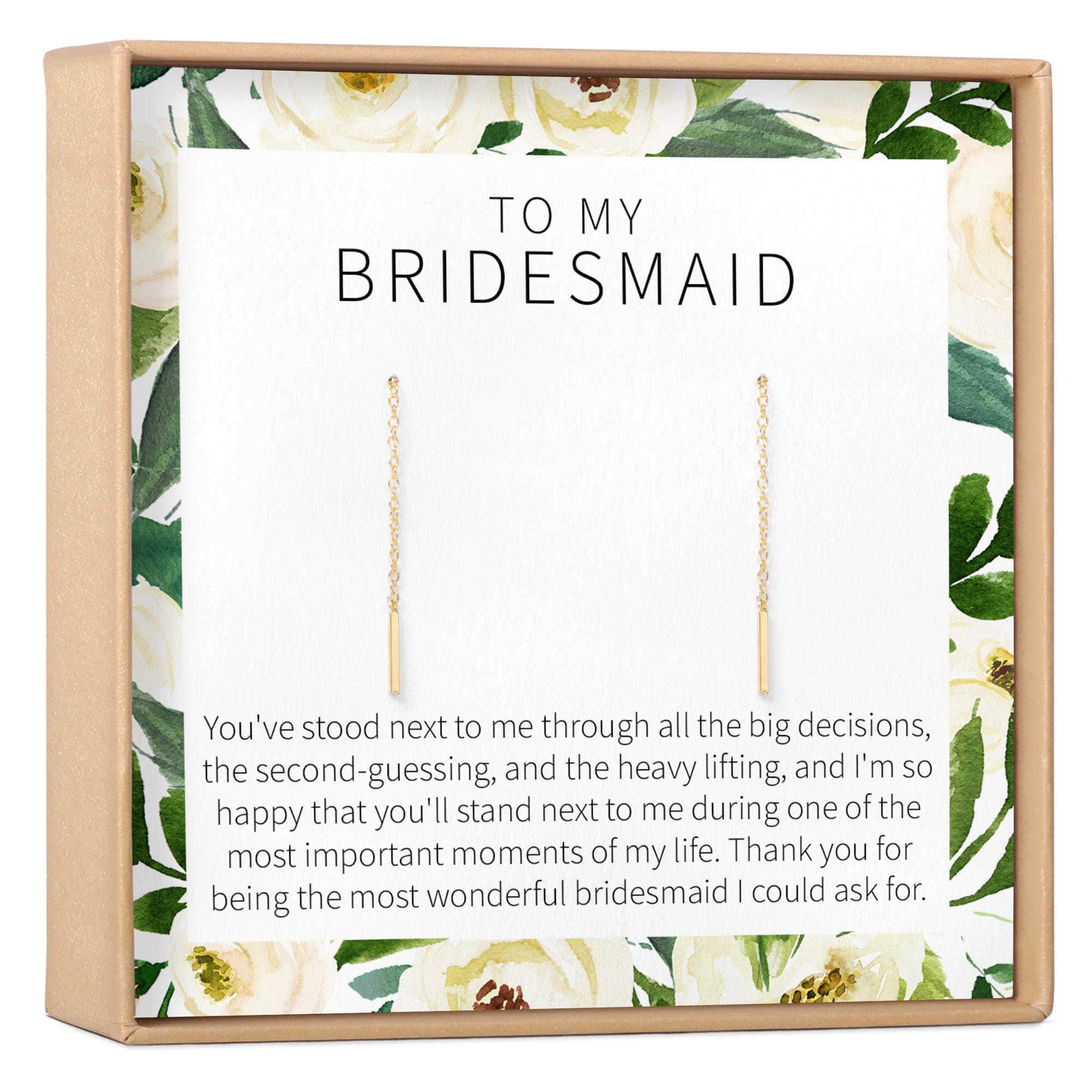 Bridesmaid Earrings Gold