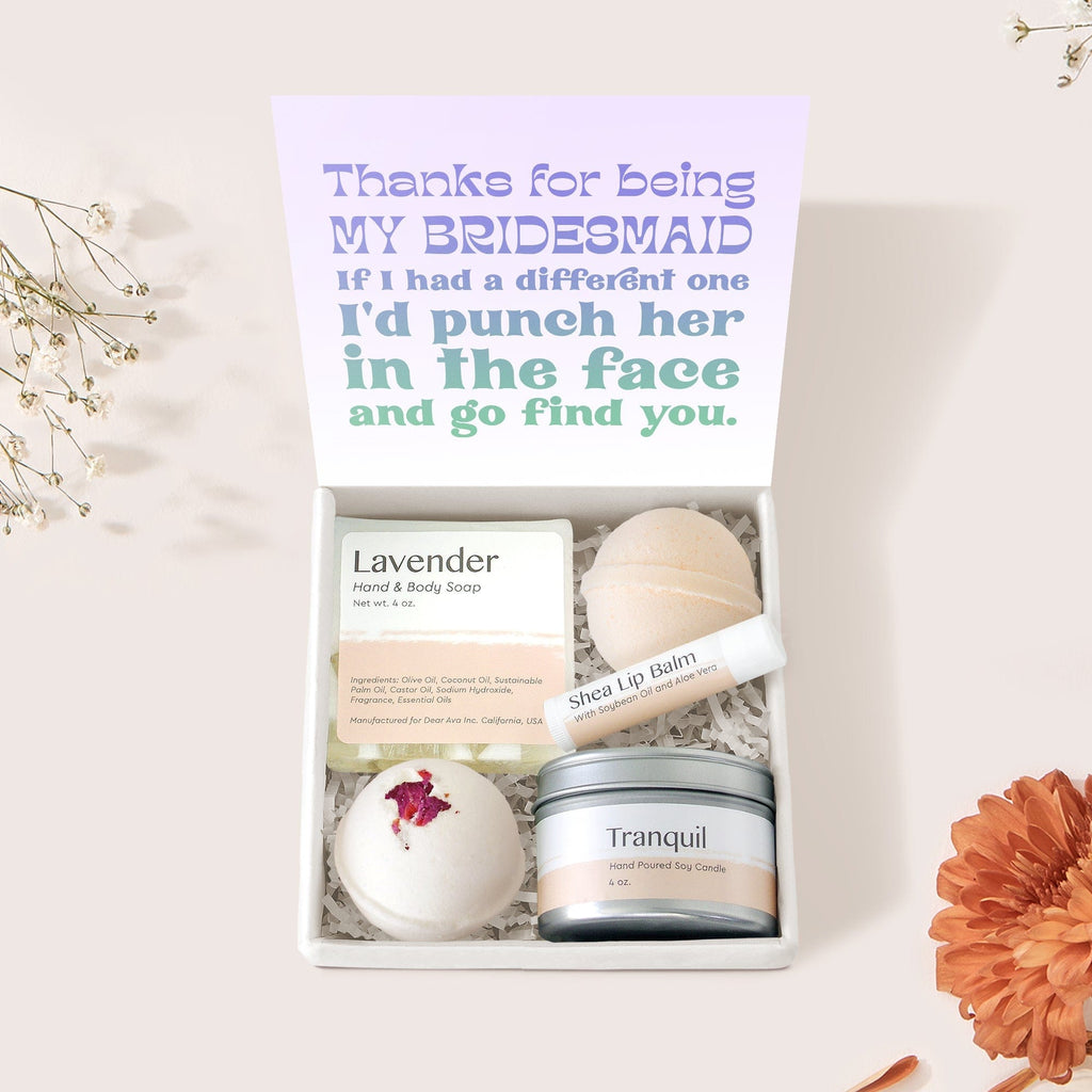 Bridesmaids Double Circle Necklace Spa Gift Box No Jewelry