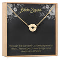 Bridesmaids Necklace Gold
