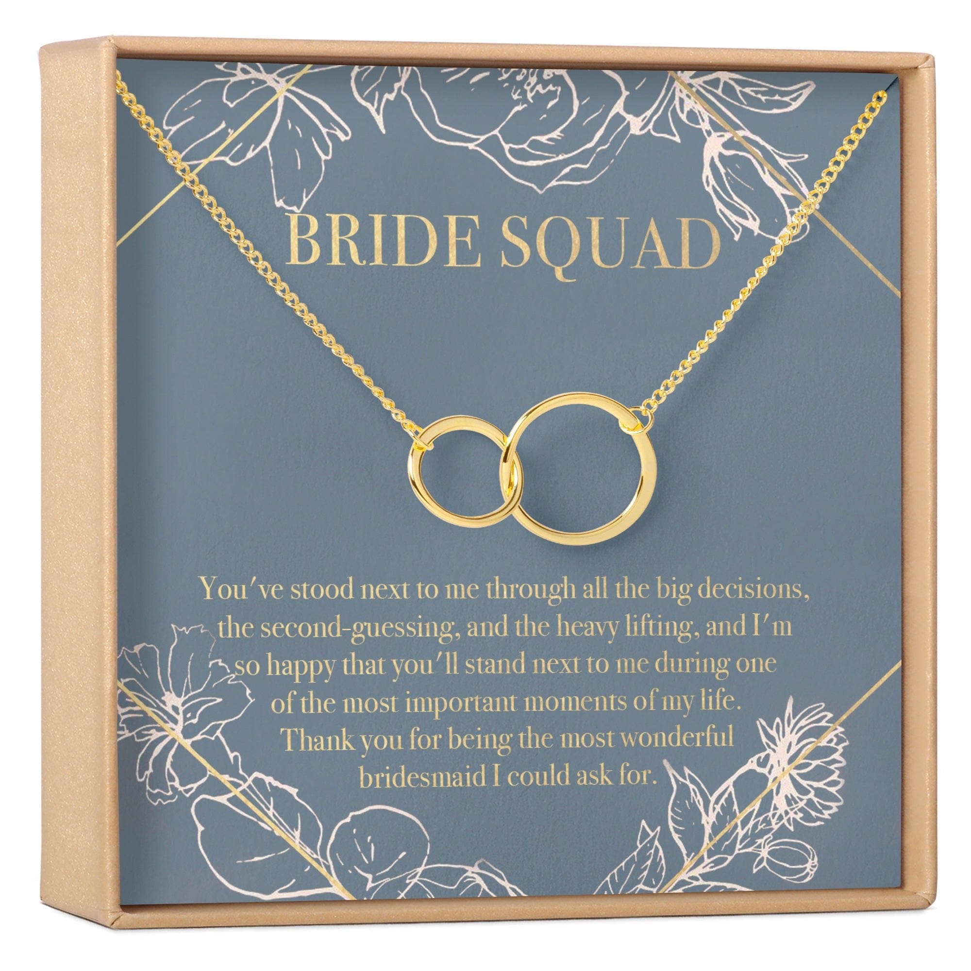 Bridesmaids Necklace Gold