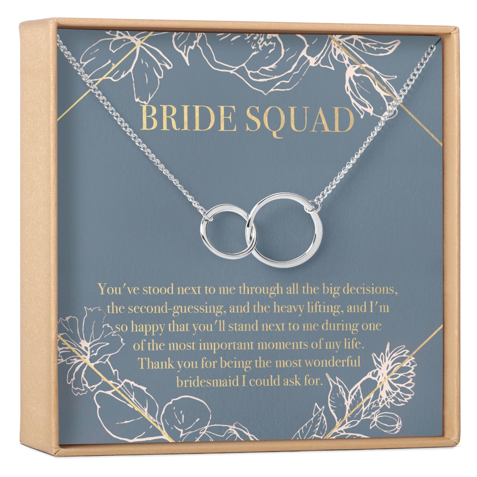 Bridesmaids Necklace Silver