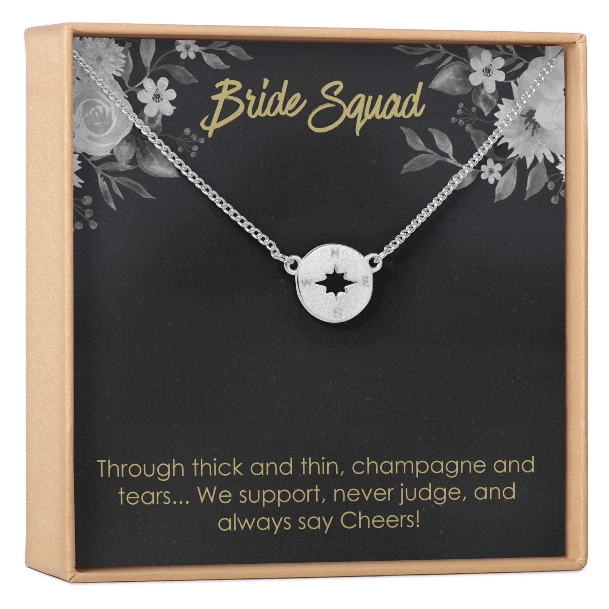 Bridesmaids Necklace Silver