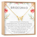 Bridesmaids Necklace, Multiple Styles Butterfly Gold