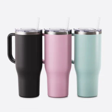Personalized 40 oz Charger Tumbler with Handle