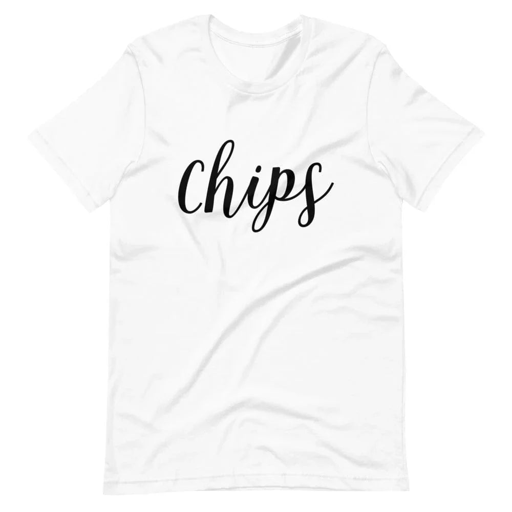 Chips - Salsa V2 Couples Tee Chips White