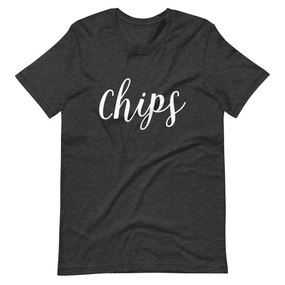 Chips - Salsa V2 Couples Tee Chips Dark Grey Heather