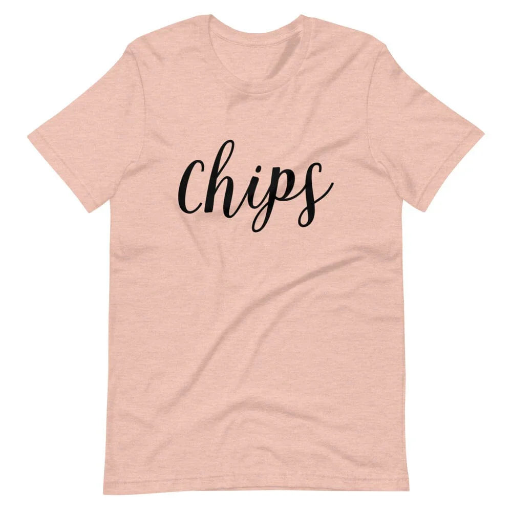 Chips - Salsa V2 Couples Tee Chips Heather Prism Peach