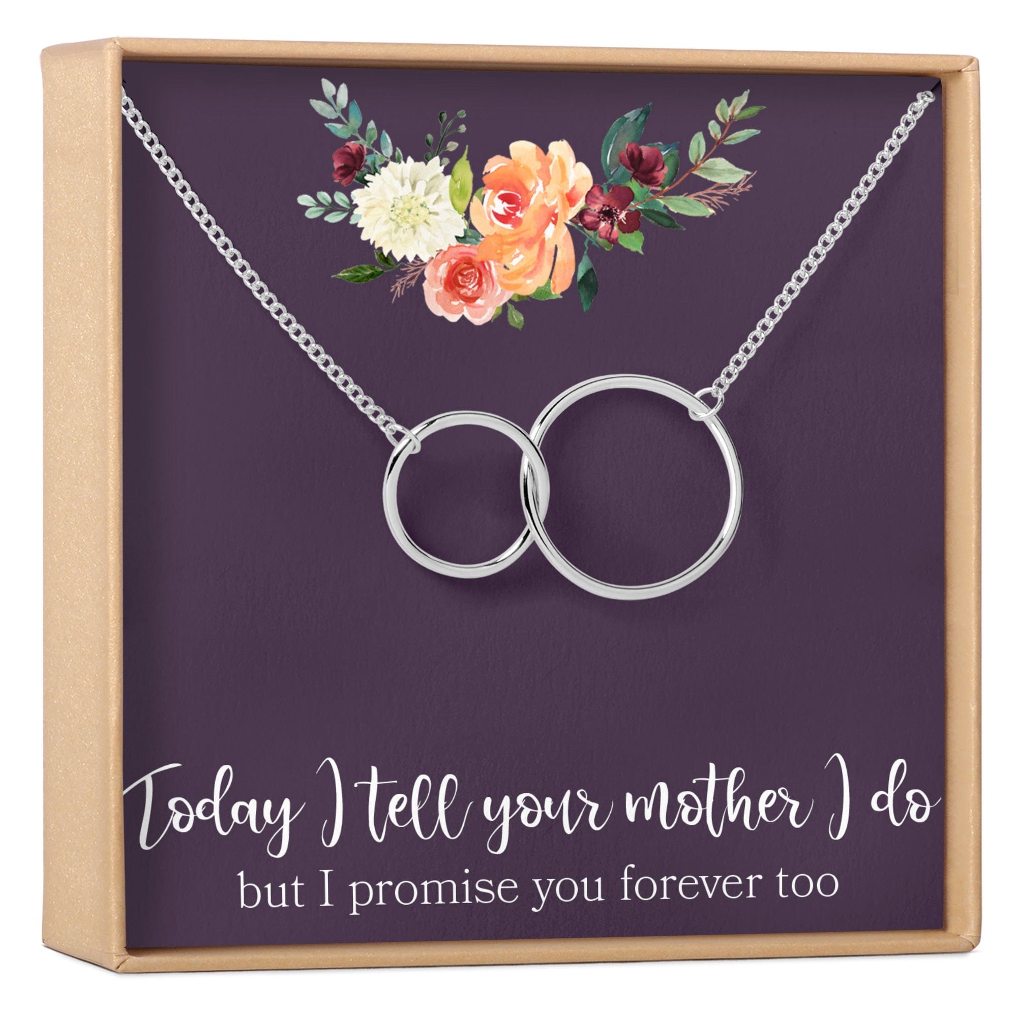 Daughter of the Bride Necklace Silver