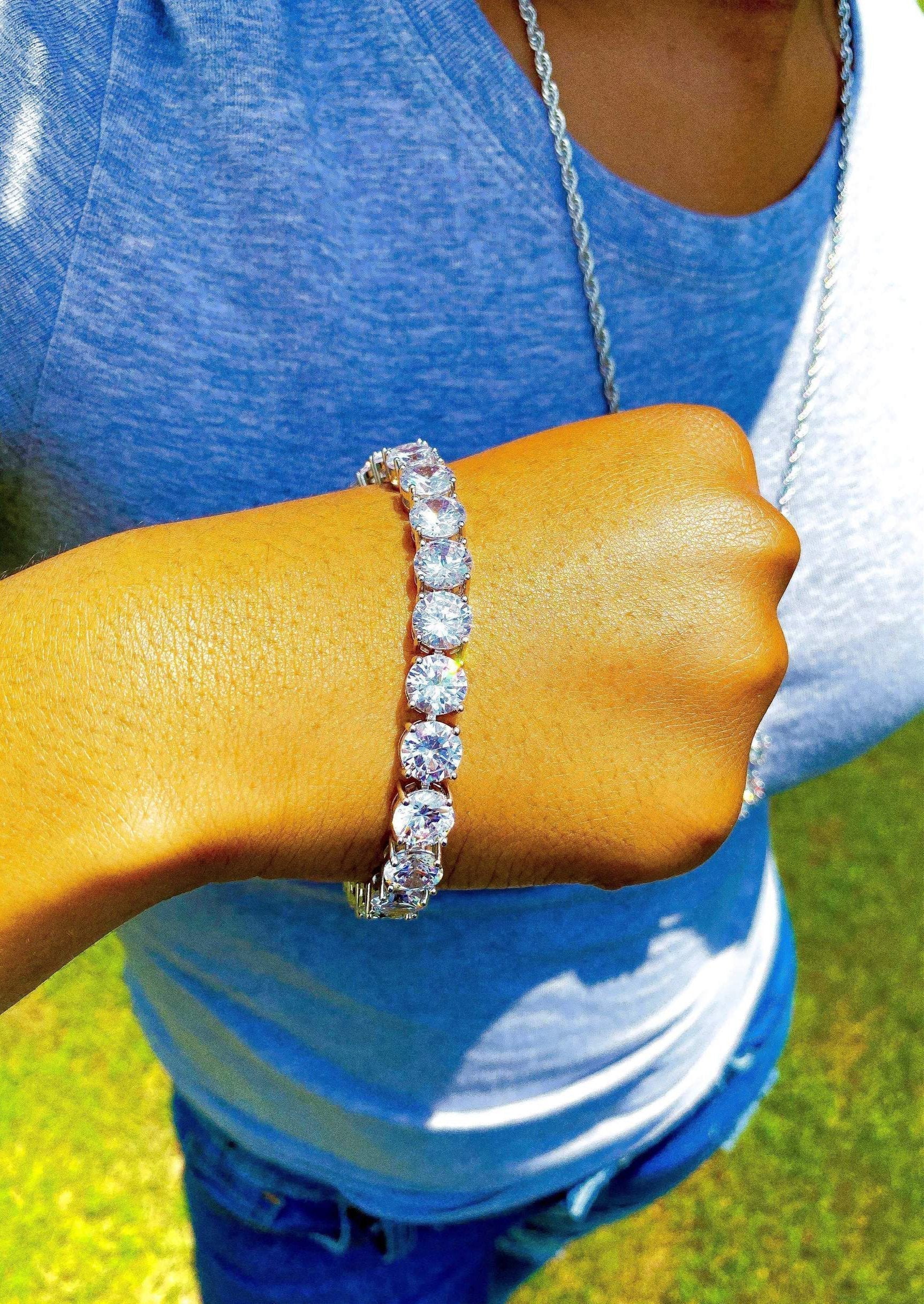 Diamond Tennis Bracelet Icy Cubic Zirconia Sparkle Style