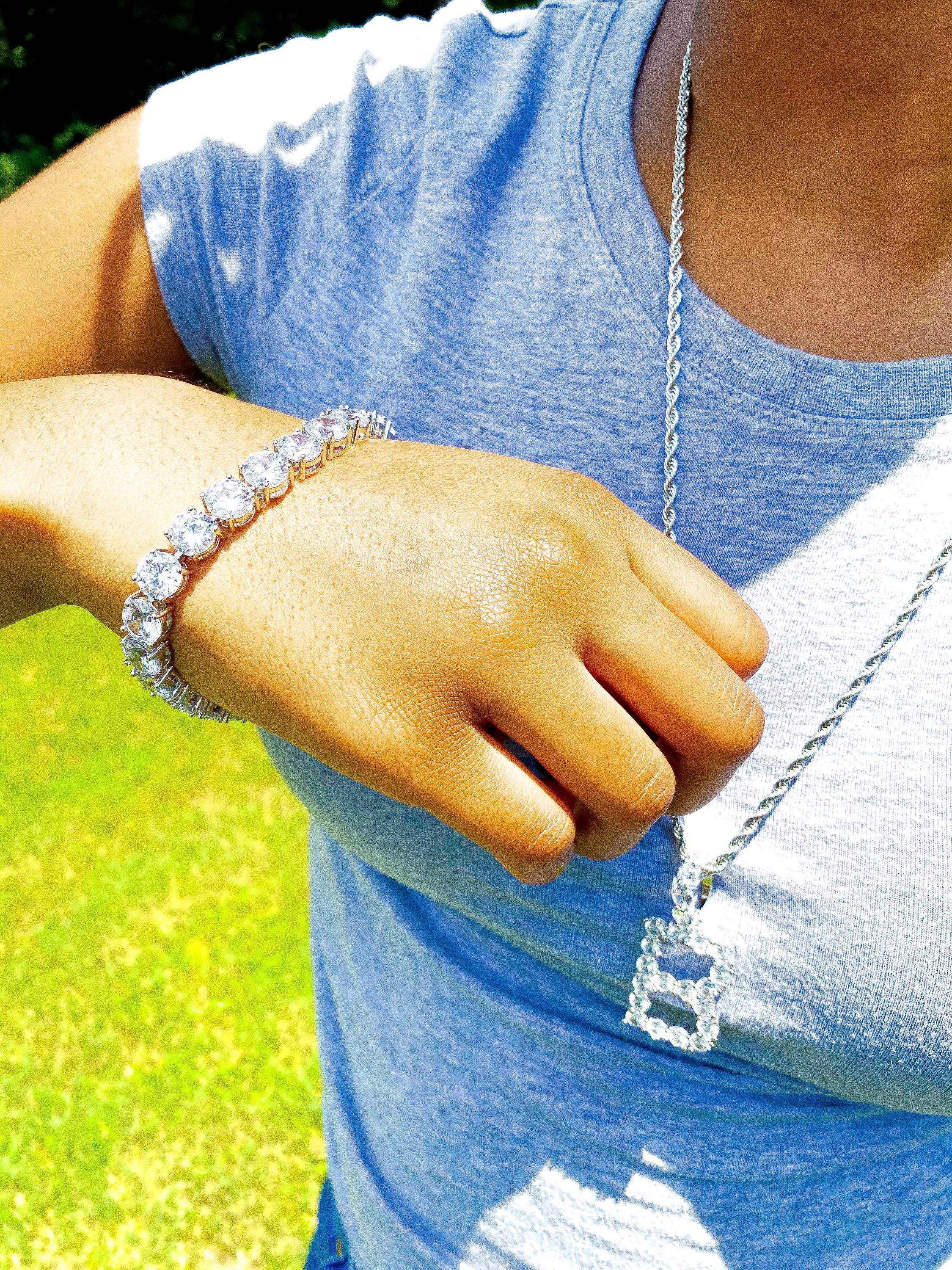 Diamond Tennis Bracelet Icy Cubic Zirconia Sparkle Style