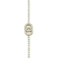 Double O Rhinestone Tennis Bracelet For Women Elegant One Gold