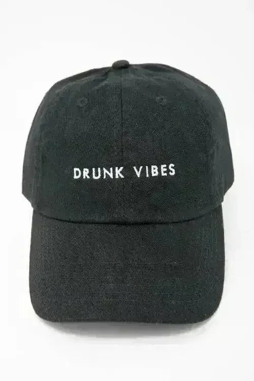 Bride Vibes | Drunk Vibes | Party Vibes - Bachelorette party dad hats Black - Drunk Vibes