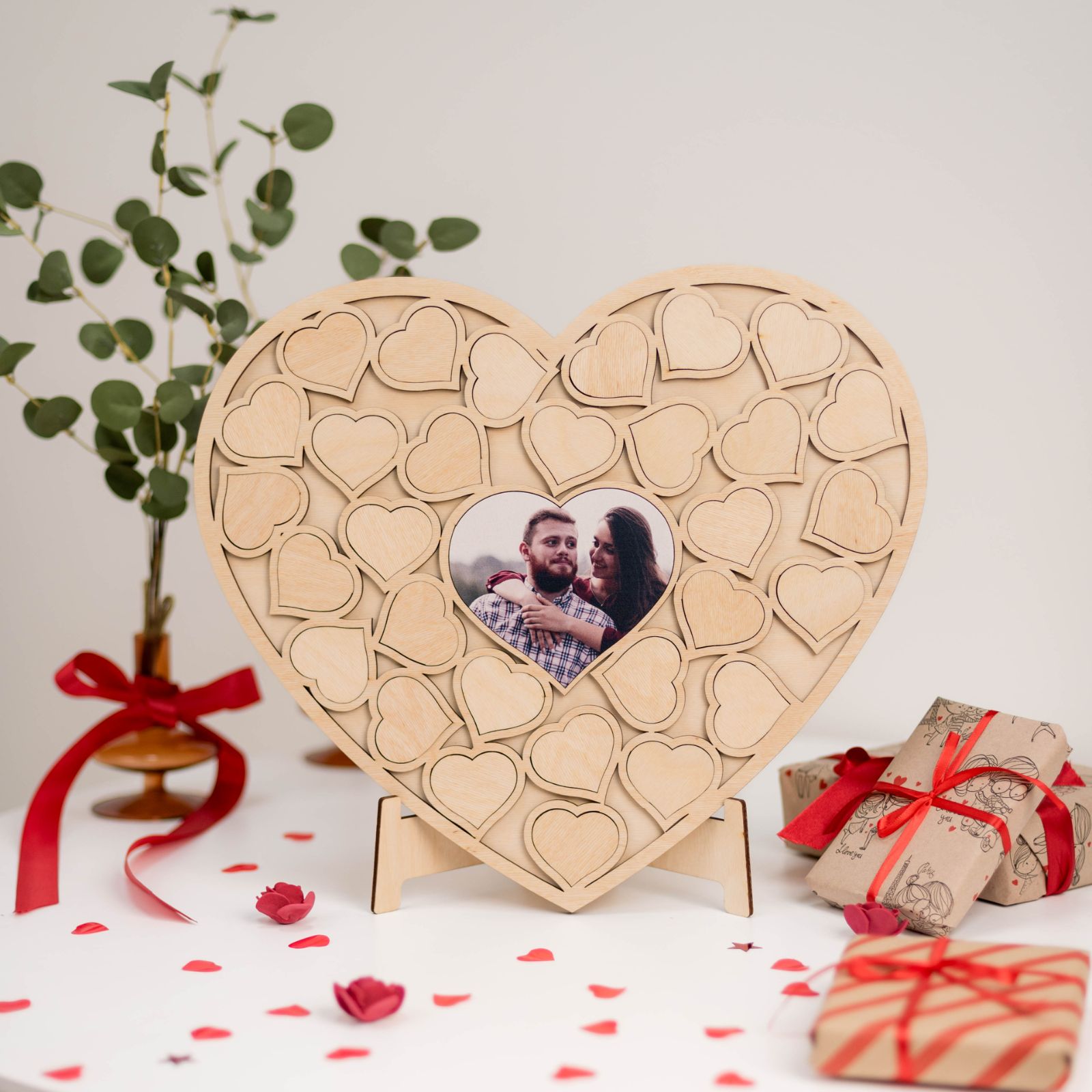 Heart Photo Puzzle Natural