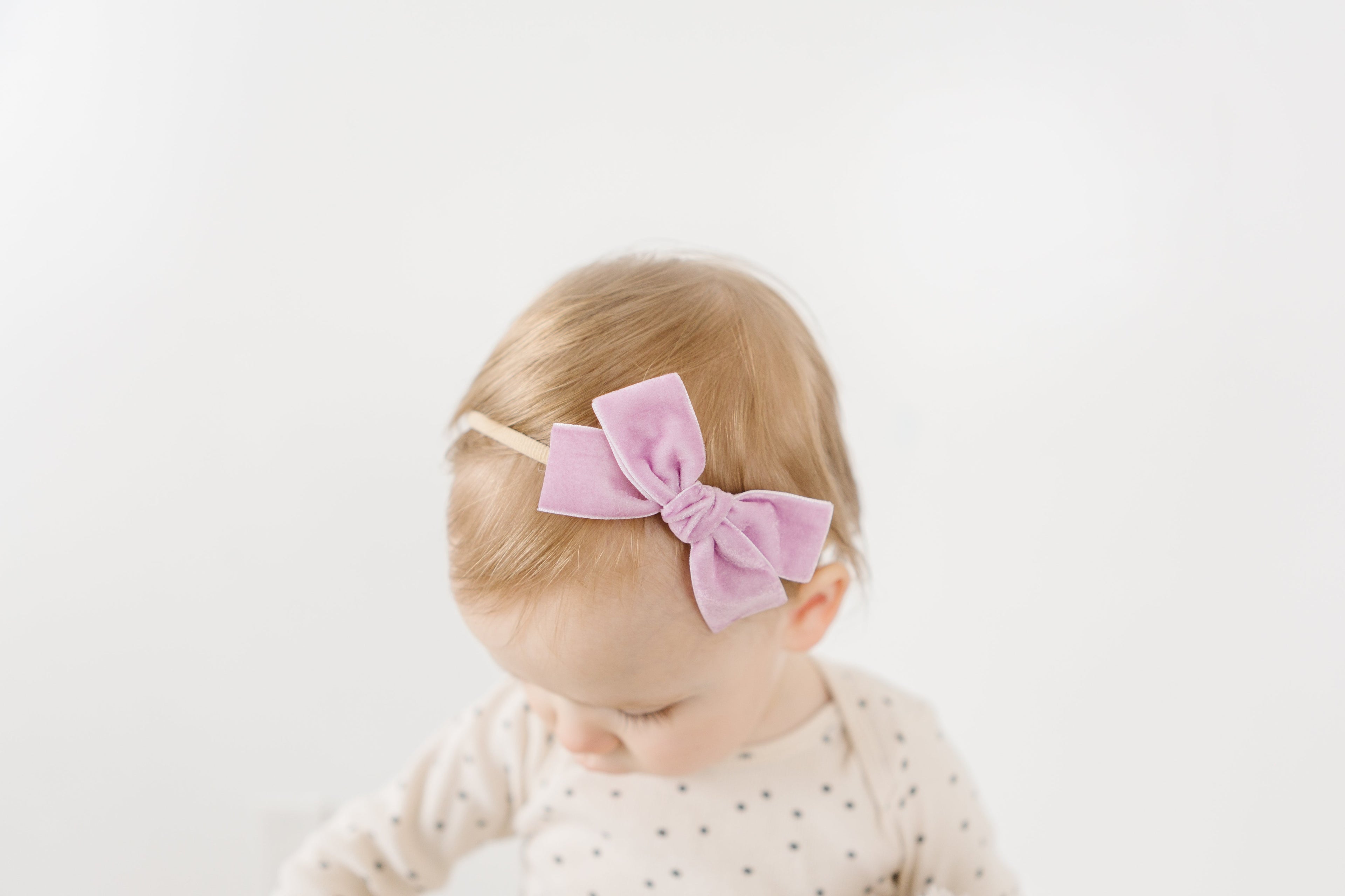 Classic Mini Velvet-Lilac Nylon Headband