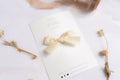 Classic Mini Velvet-Cream Alligator Clip