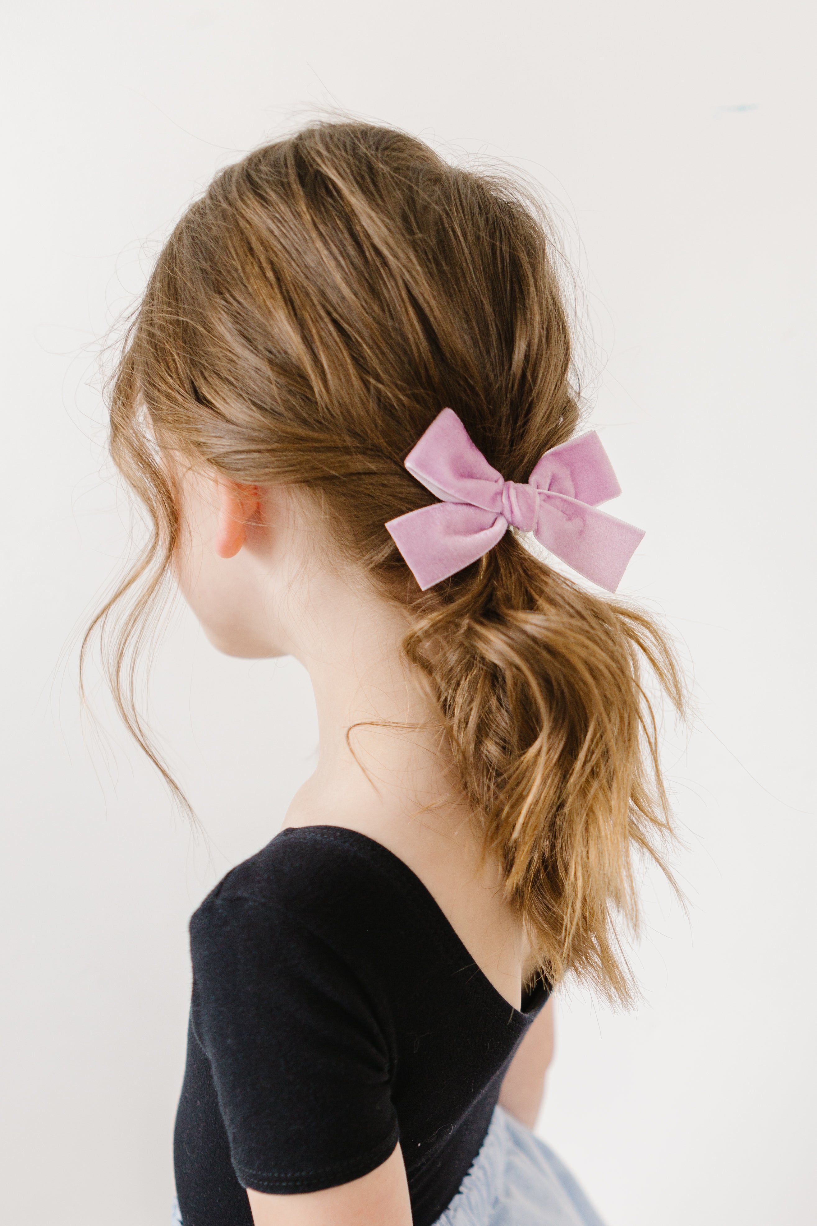Classic Mini Velvet-Lilac Alligator Clip