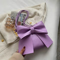 Bow Underarm Shoulder Bag Brown