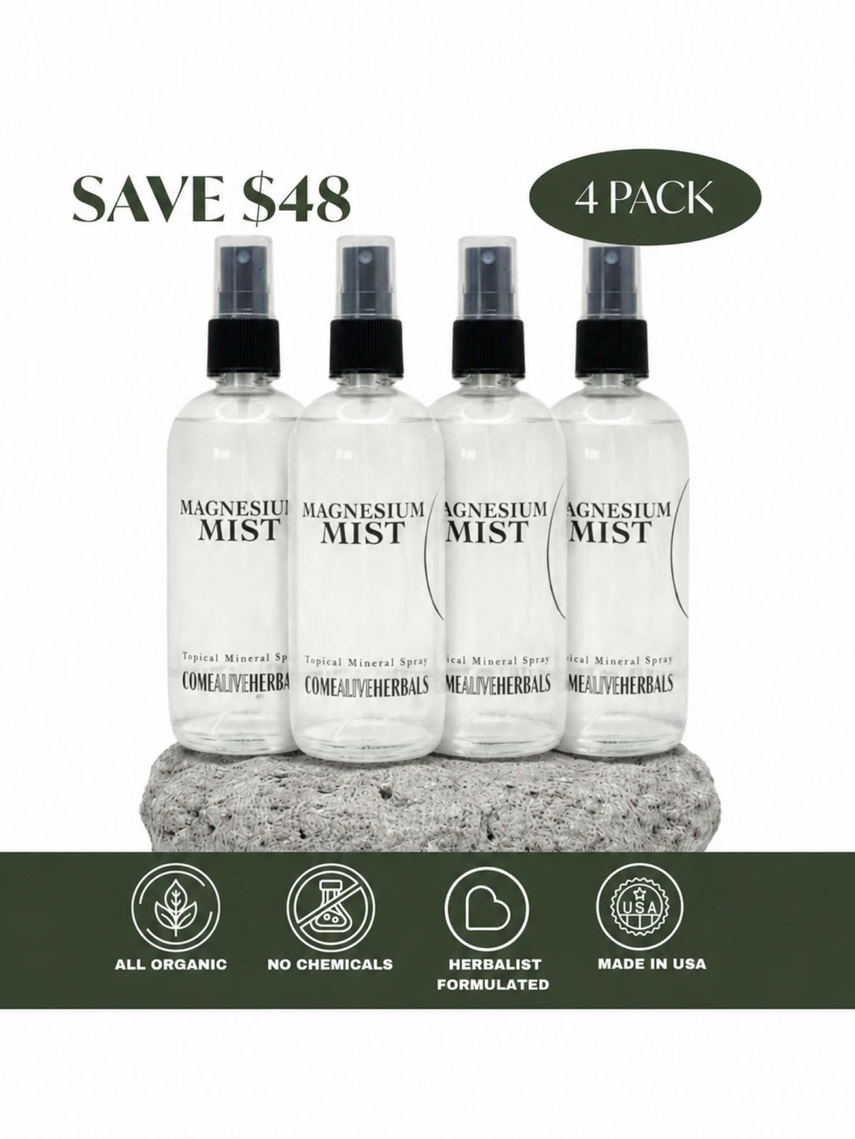 Magnesium Mist 4 Pack — Best Value · Save $48