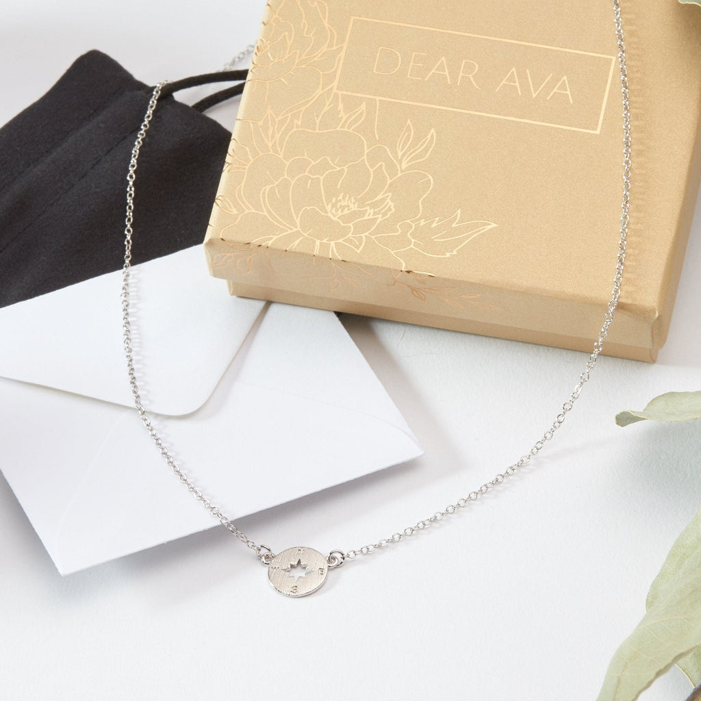 Mother of the Bride Compass Necklace