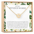 Mother of the Bride Compass Necklace Gold