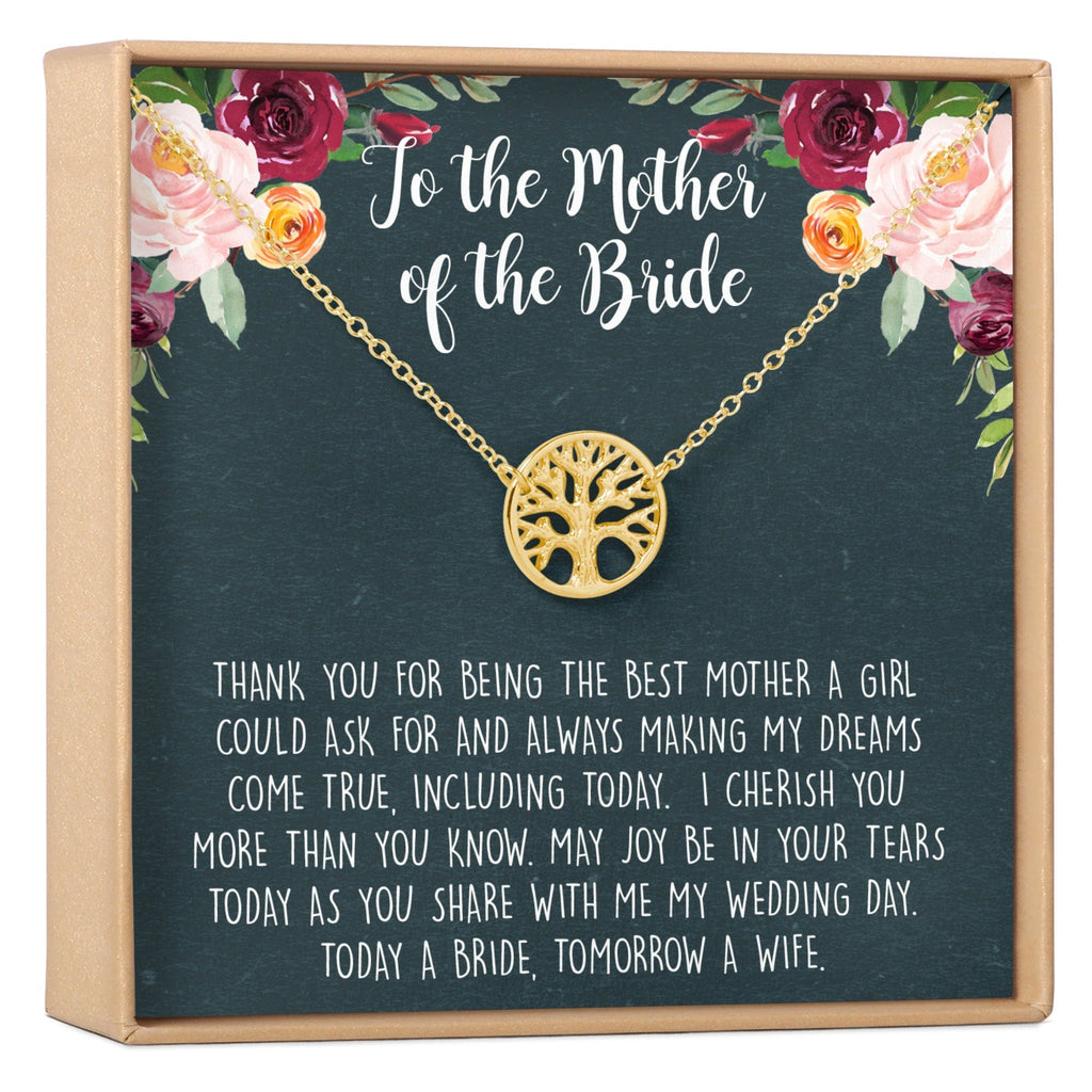 Mother of the Bride Necklace Gold