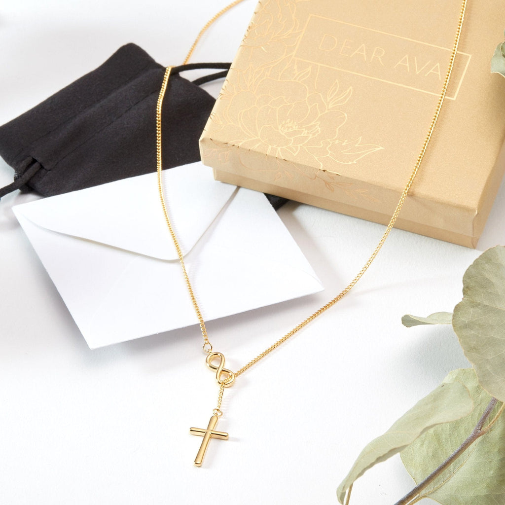 Mother of the Groom Infinity Cross Necklace
