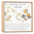 Mother of the Groom Linked Circles Necklace Gold
