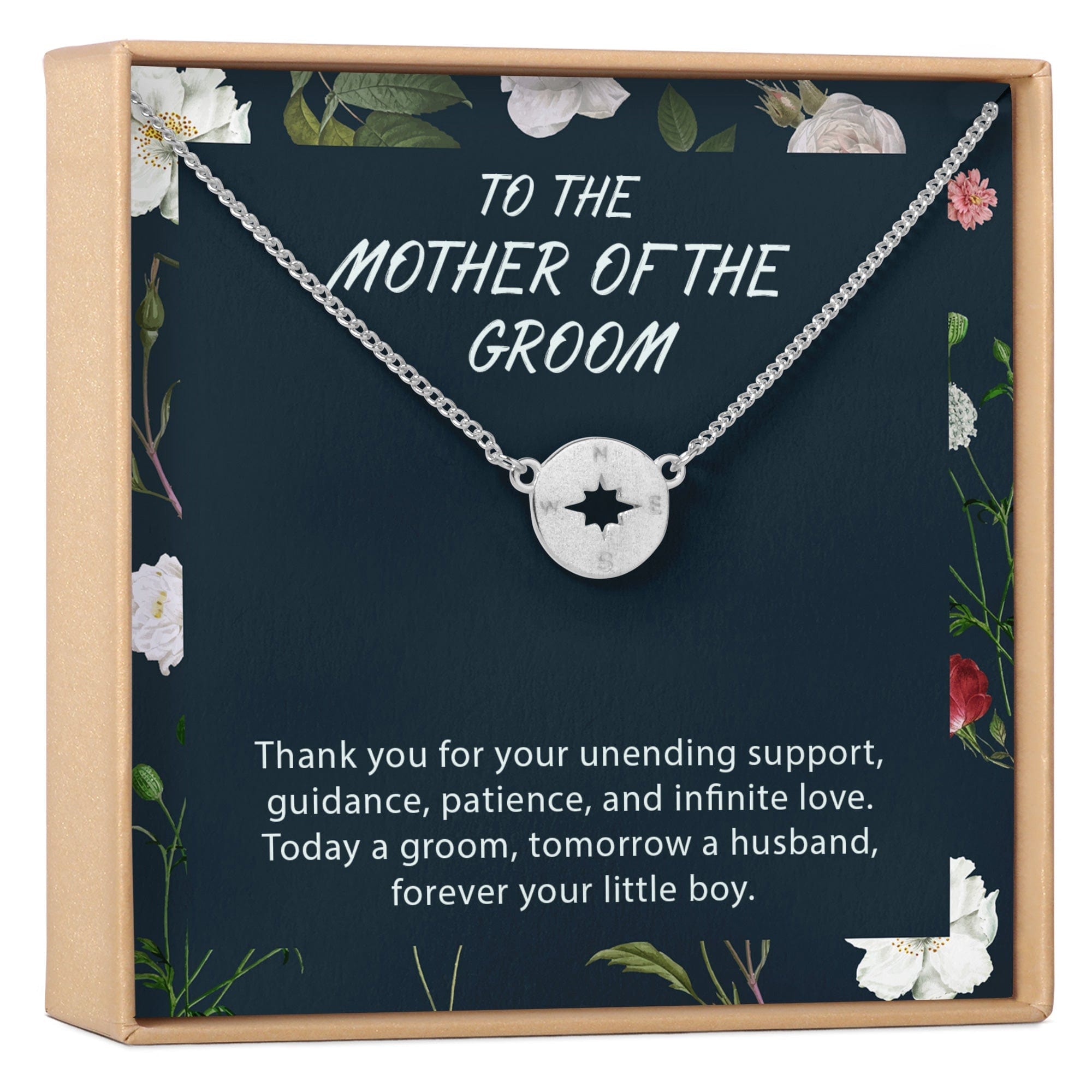 Mother of the Groom Necklace Silver