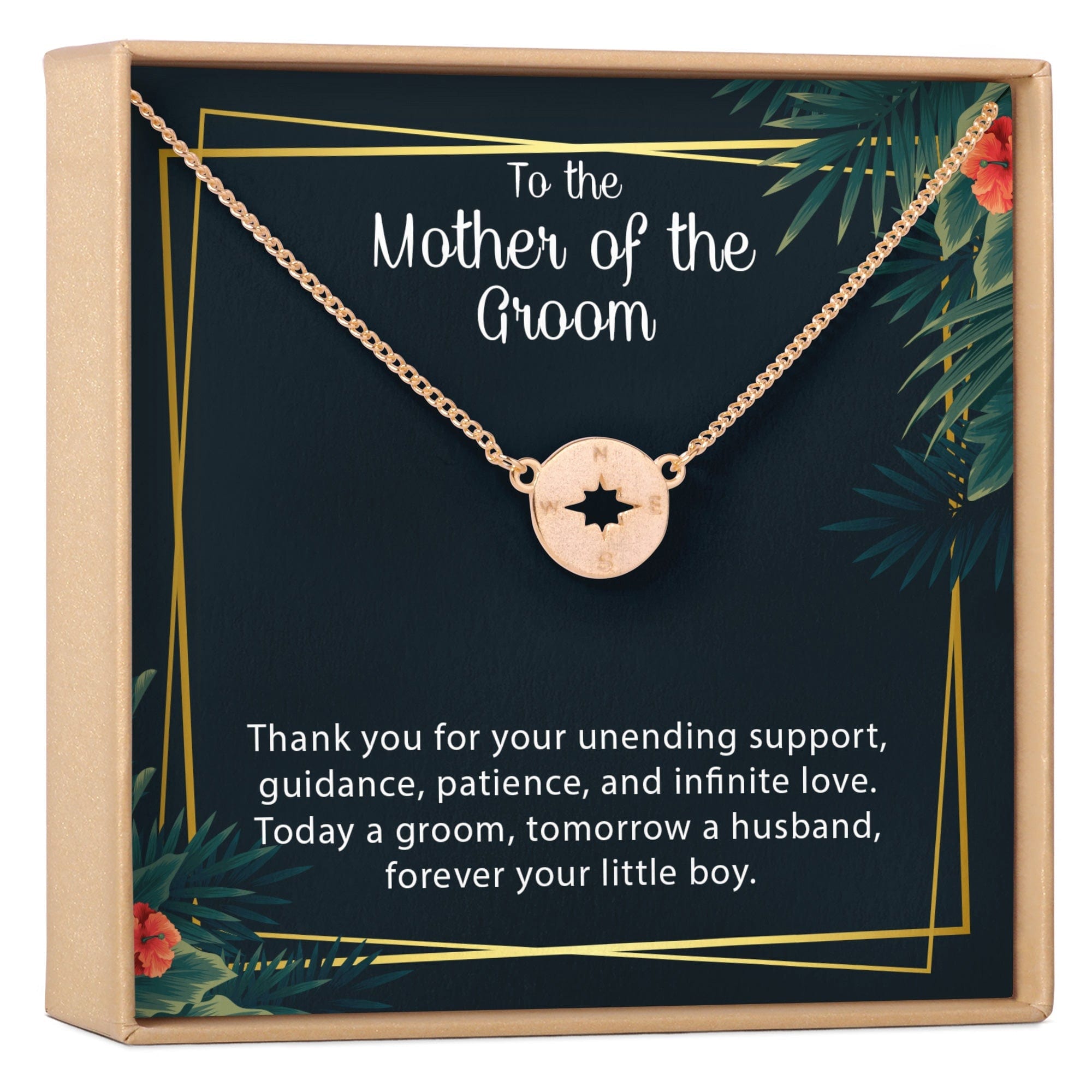 Mother of the Groom Necklace Rose Gold