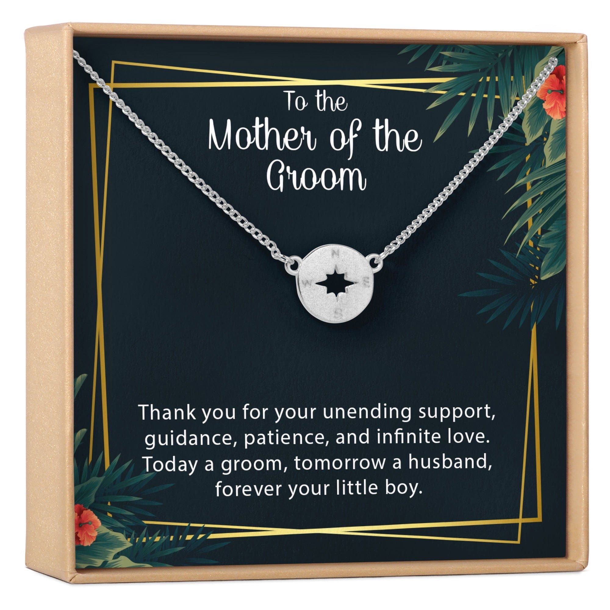 Mother of the Groom Necklace Silver