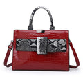 Women's Fashion Handbag - Stylish Tote & Shoulder Bag Wine red