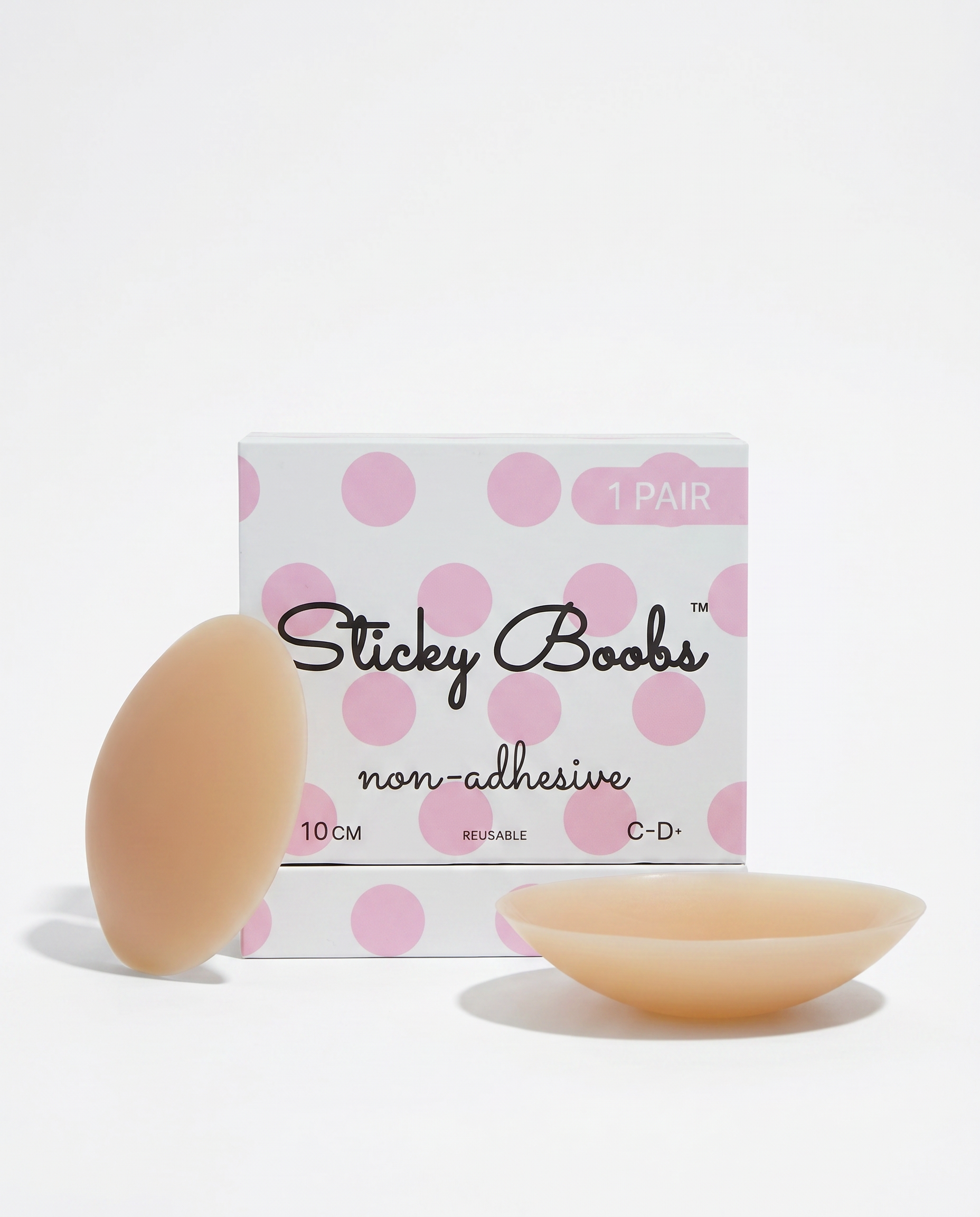 Non-Adhesive Nipple Covers Tan Cup Size C-D+