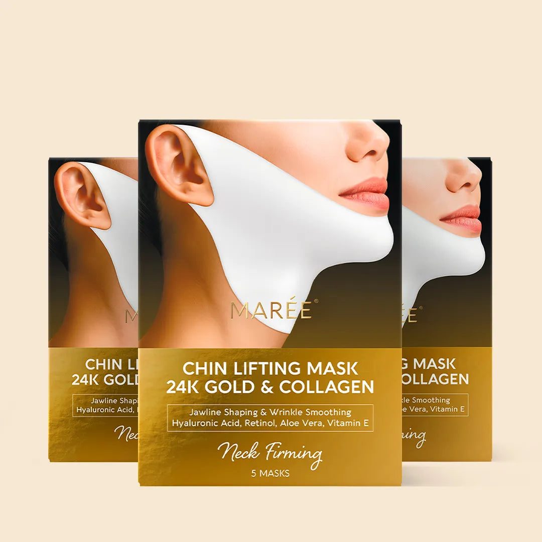 24K Gold Chin & Jawline Lifting Mask 3 items - Best price