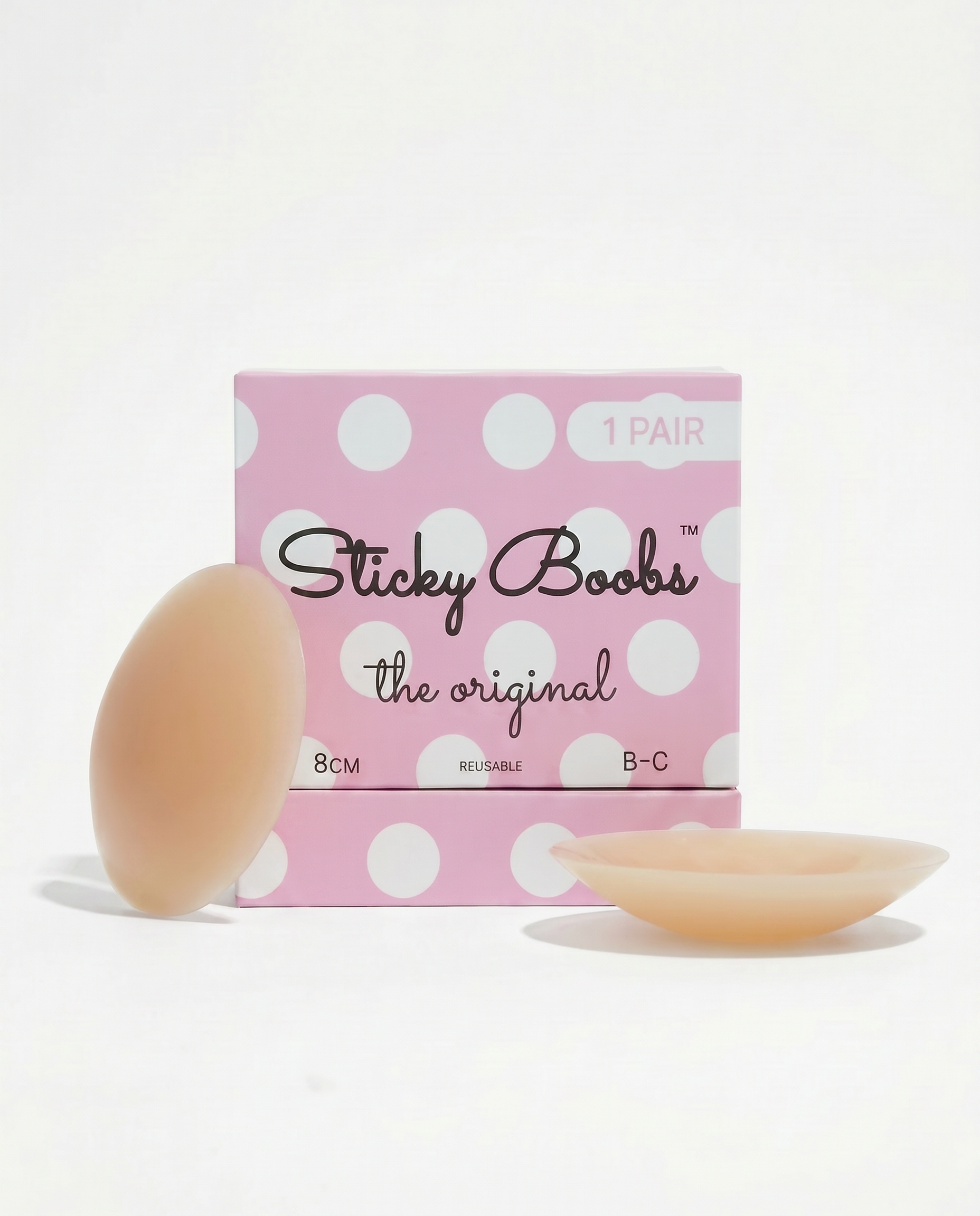 The Original Sticky Boobs Tan Cup Size B-C