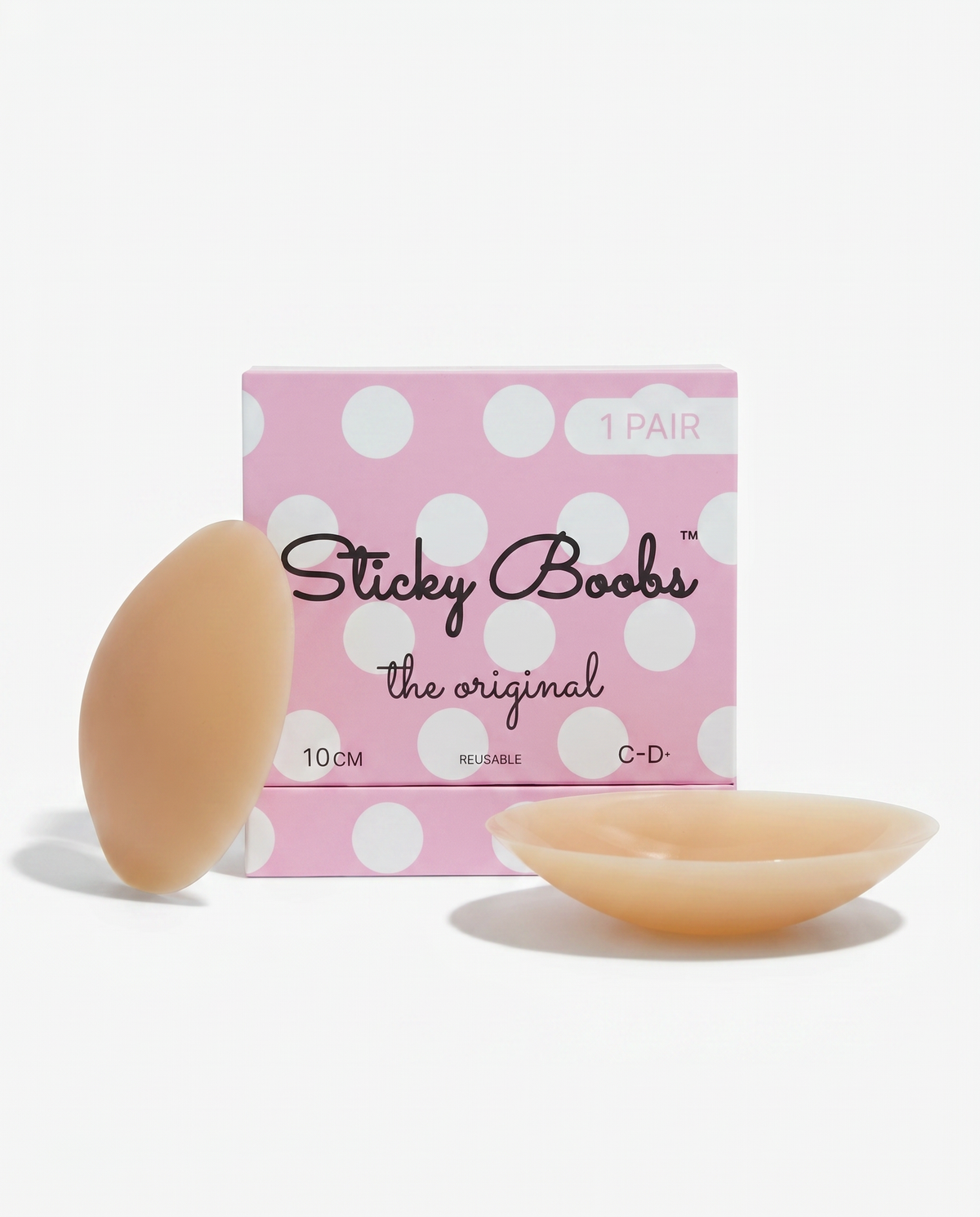 The Original Sticky Boobs Tan Cup Size C-D+