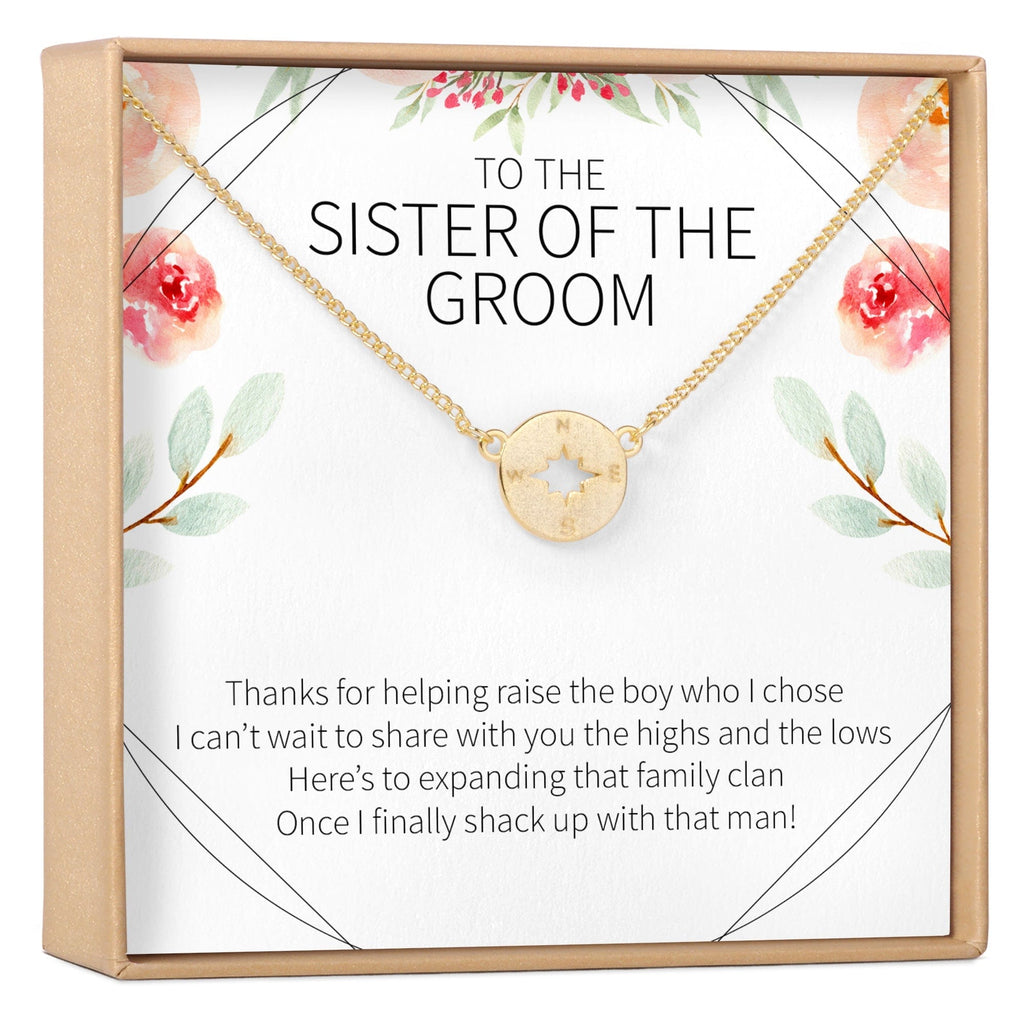 Sister of the Groom Necklace Gold