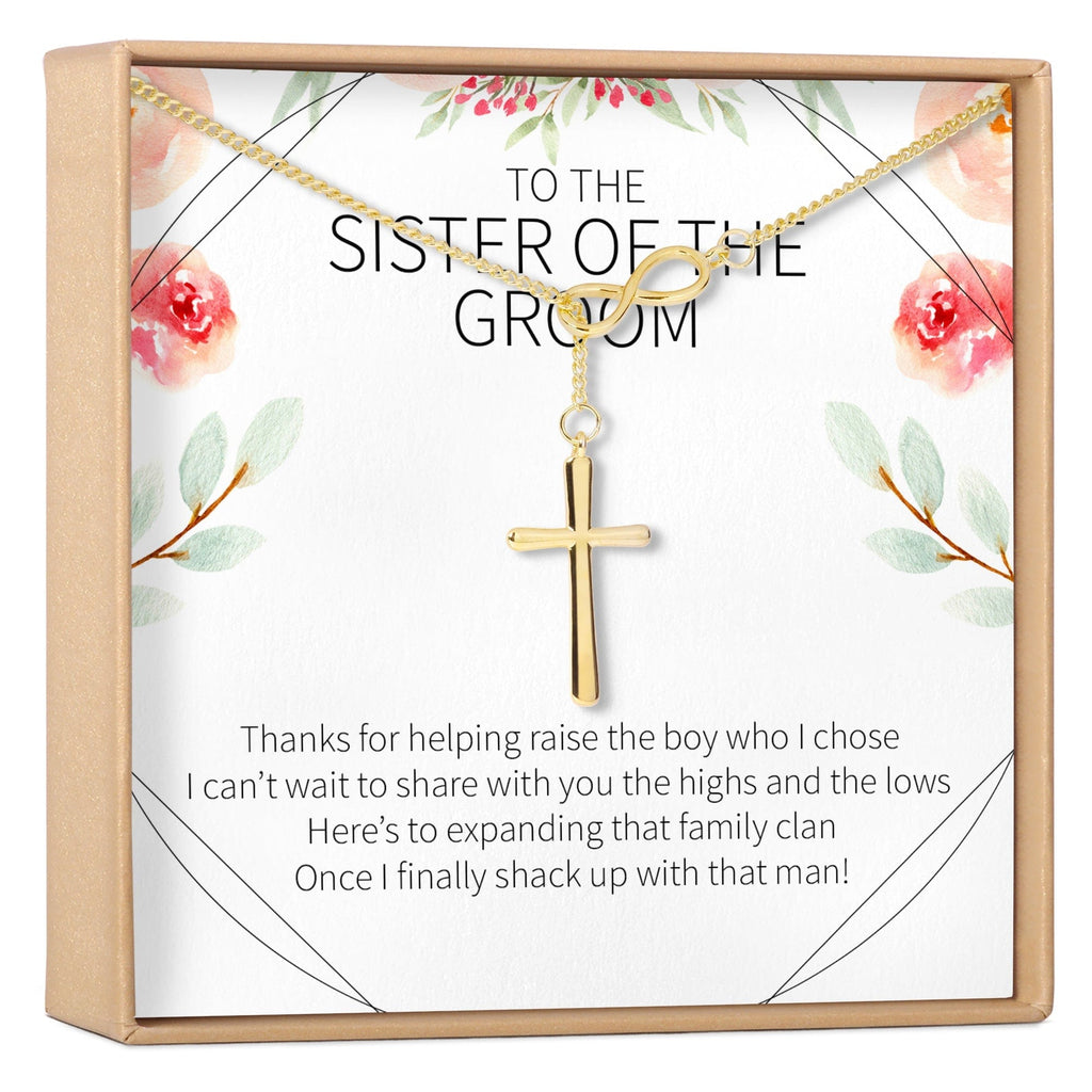 Sister of the Groom Necklace Gold