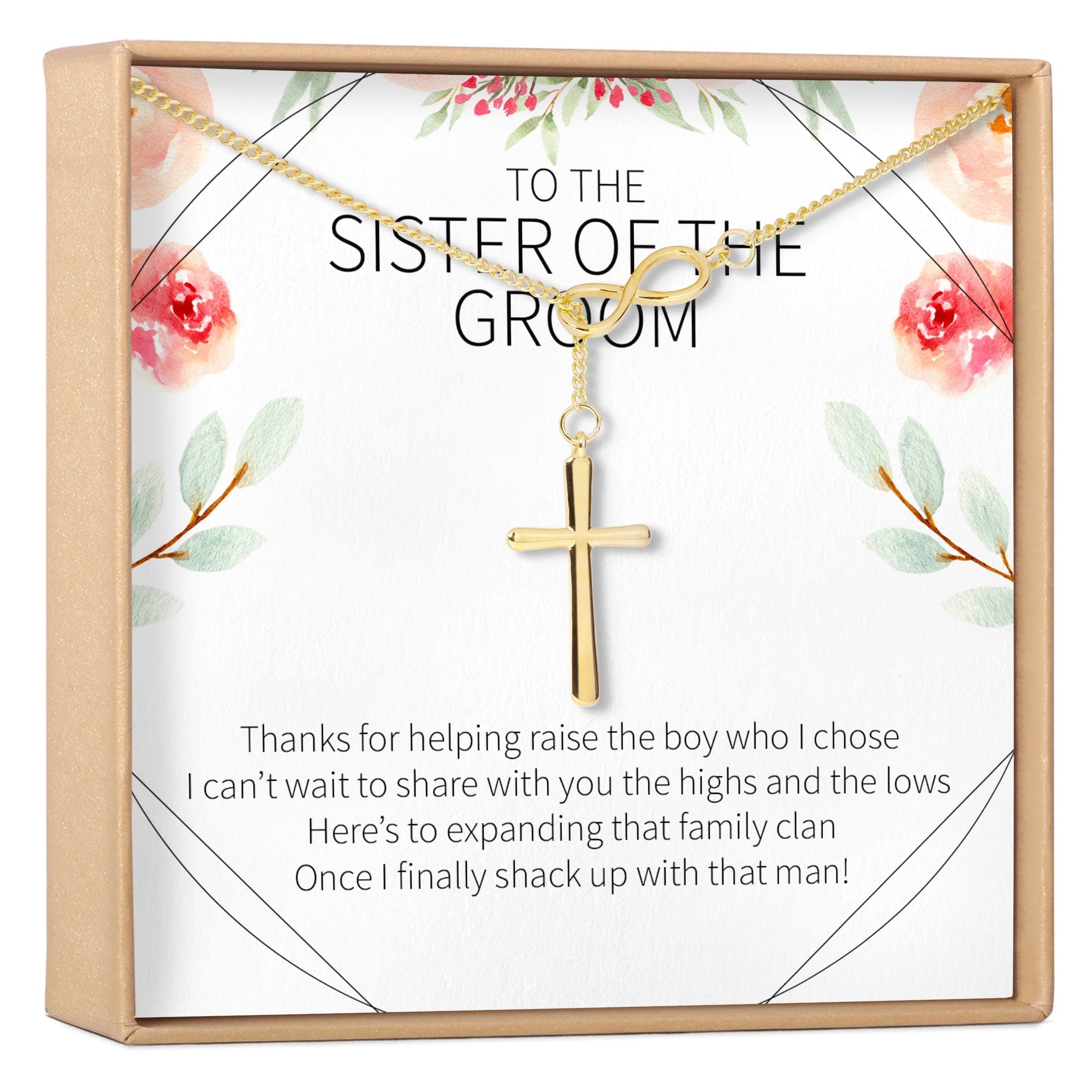 Sister of the Groom Necklace Gold