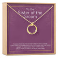 Sister of the Groom Necklace Gold